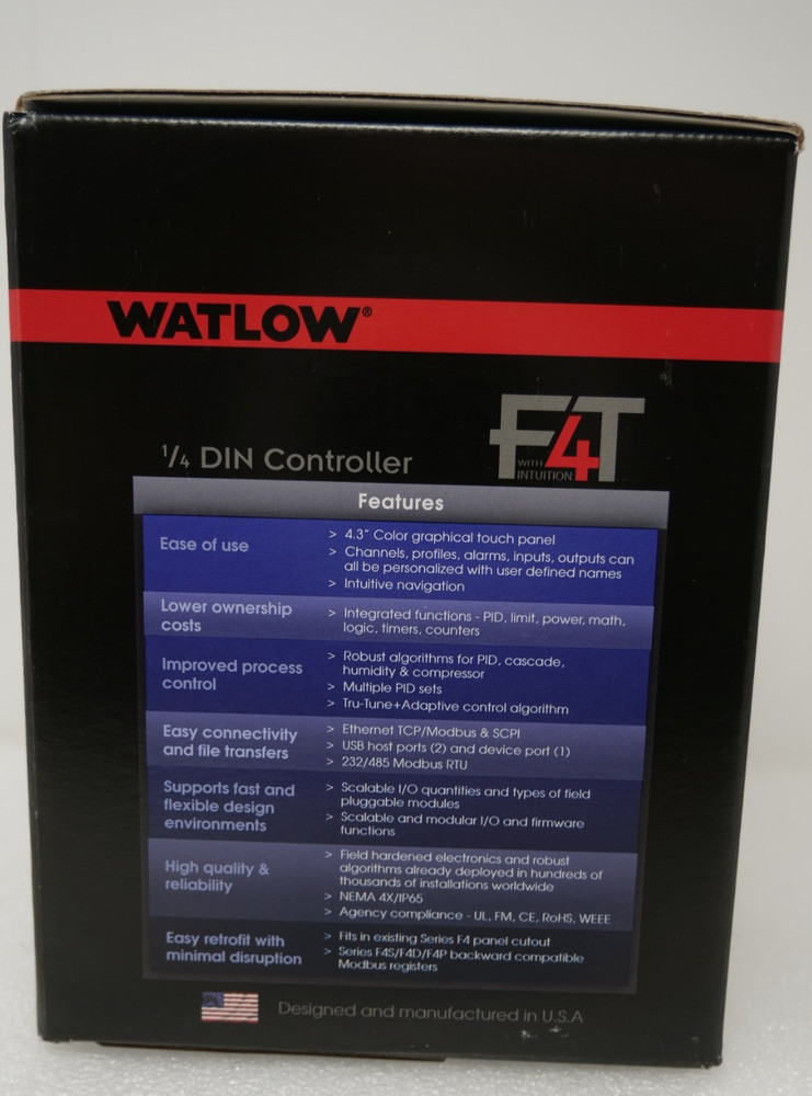 WATLOW F4T Temperature and Process Controller - F4T1A4BAA1C5AAA