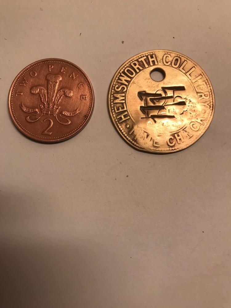 Original NCB.  HEMSWORTH  Colliery Pit Check/Tally.