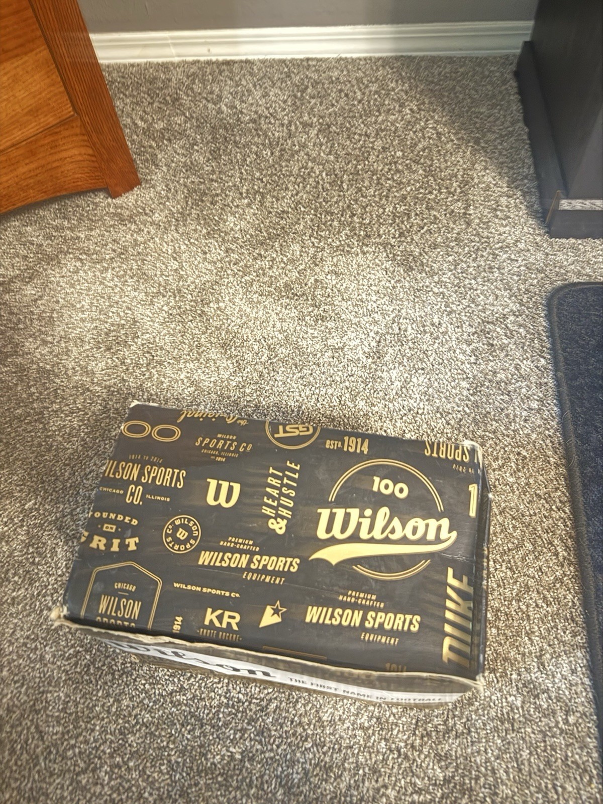 Wilson NFL Super Bowl XLVIII Champions Seattle Seahawks Duke Leather Football