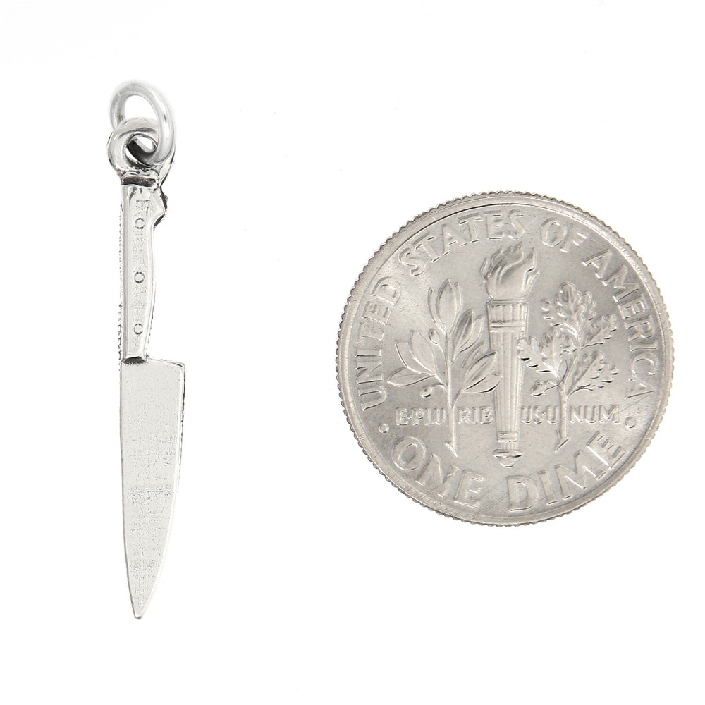 LGU® Sterling Silver Chef's Knife Charm (With Options)