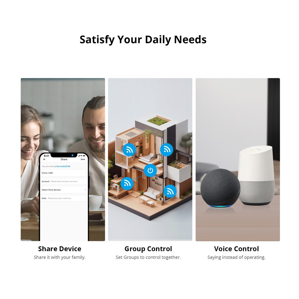 SONOFF BASICR4 DIY Switch WiFi Smart Light Switch ESP32 Chip eWeLink APP Control