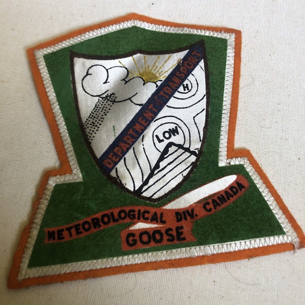 WW2 METEOROLOGICAL DIV. Canada GOOSE FLIGHT JACKET PATCH WWII