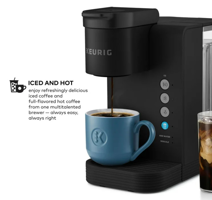Keurig K-Express Essentials Plus Iced & Hot Coffee Maker Single Serve Black