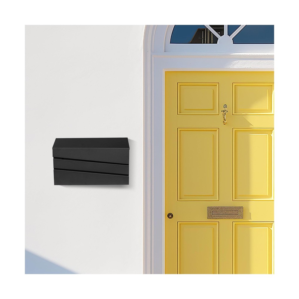 Wall-Mount Mailbox for Outside, Rust Resistant Mail Box Wall Mounted Outdoor,...