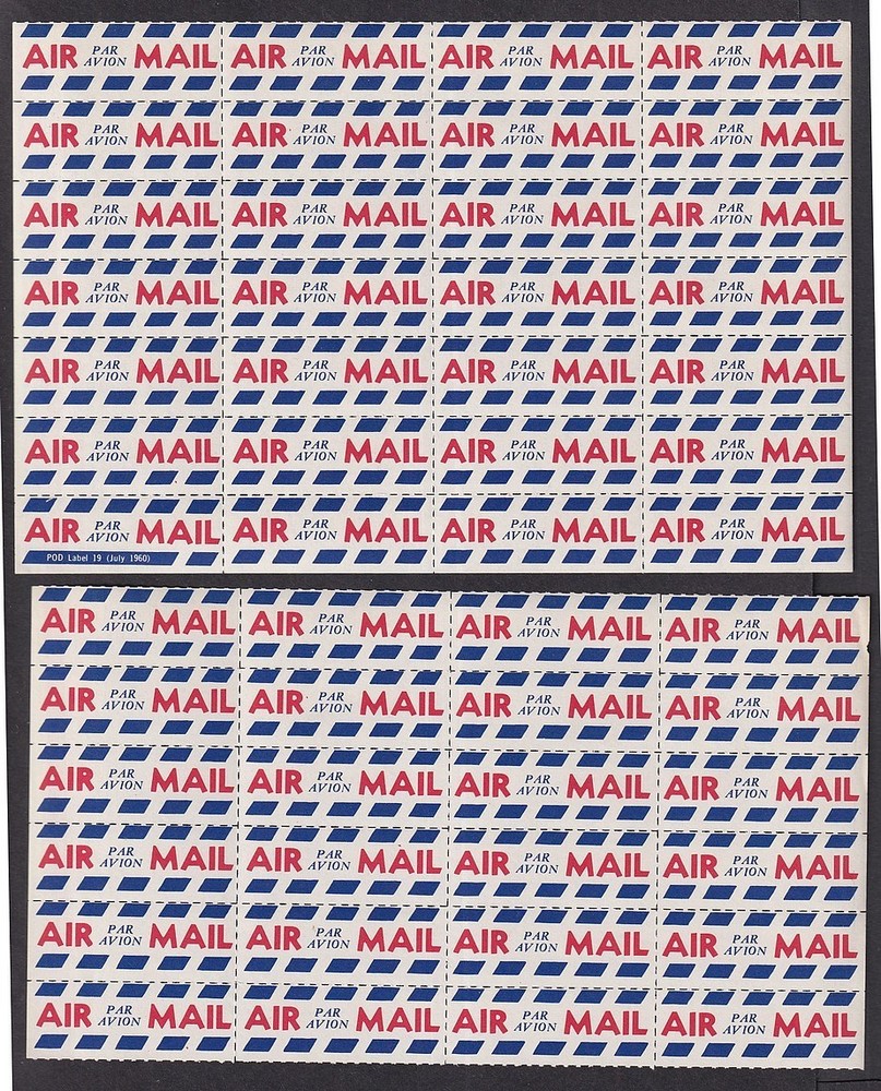 US Airmail & Special Delivery sheets (14 sheets)