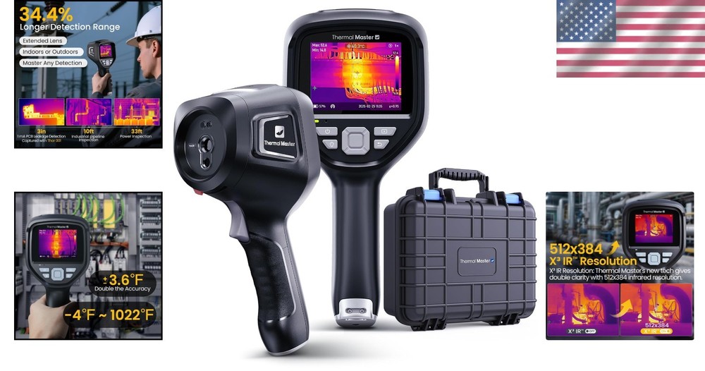Professional-Grade Thermal Imager with Wireless Transmission & 40mK Sensitivity