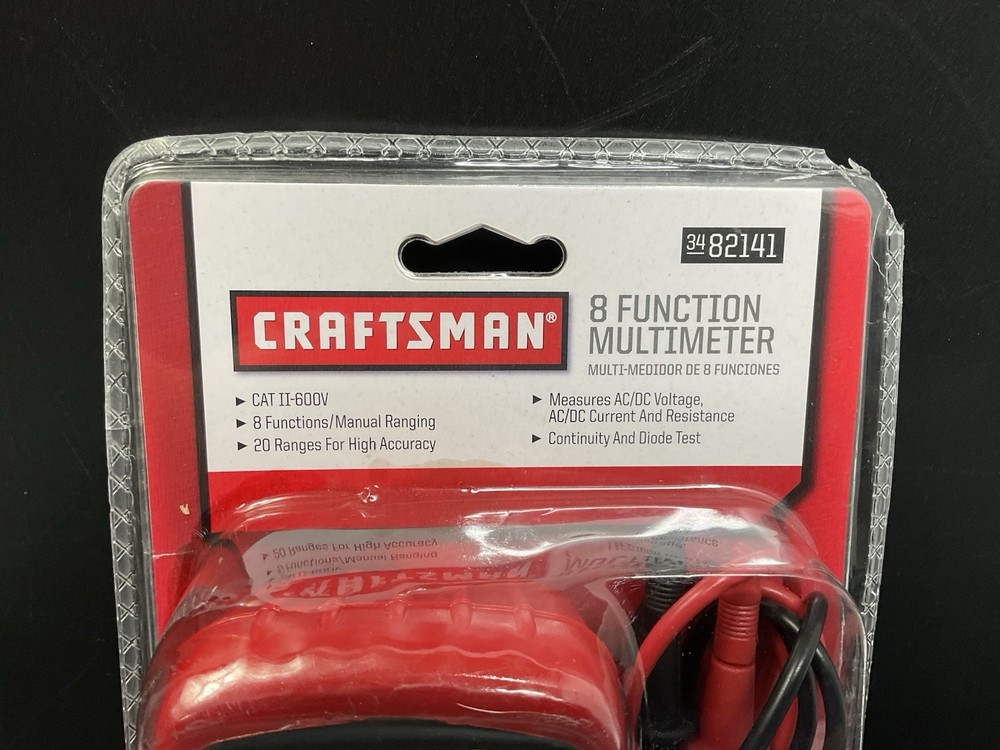 Craftsman 8 Function Digital Multimeter 34-82141 ~ NEW/SEALED