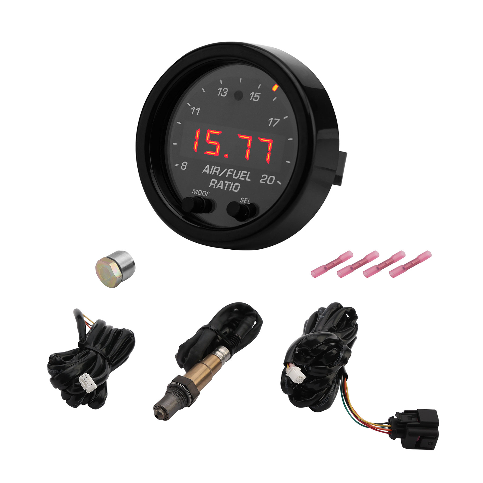 Wideband UEGO Air Fuel Ratio Gauge Kit 2-1/16" X-series 30-0300 AFR O2 Sensor
