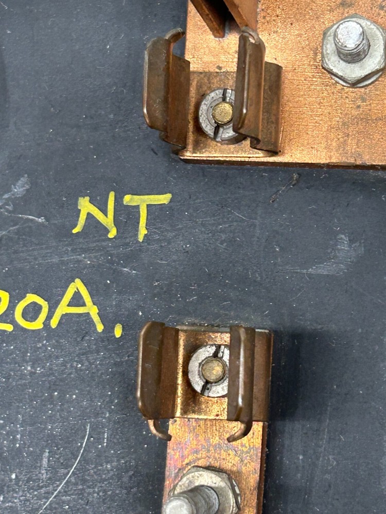 Vtg BARKELEW 20A Solid Copper Connectors Pull Out Lectrical Cylinder Fuse Panel
