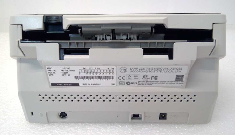 Fujitsu fi-6130Z 600dpi Color Duplex Document Image Scanner/ NO AC