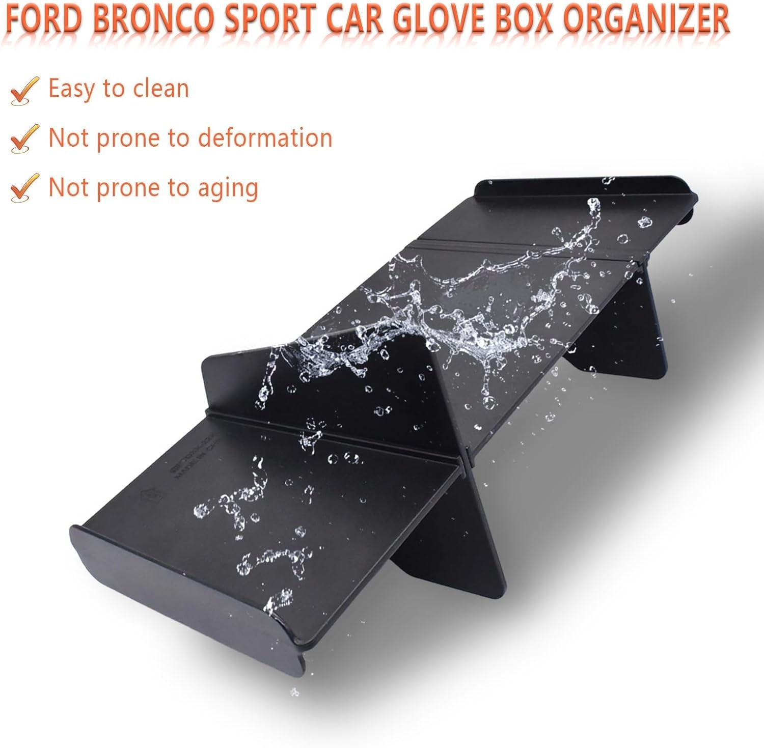 For 2021-2025 Bronco Sport Glove Box Insert Dividers Organizer Accessories