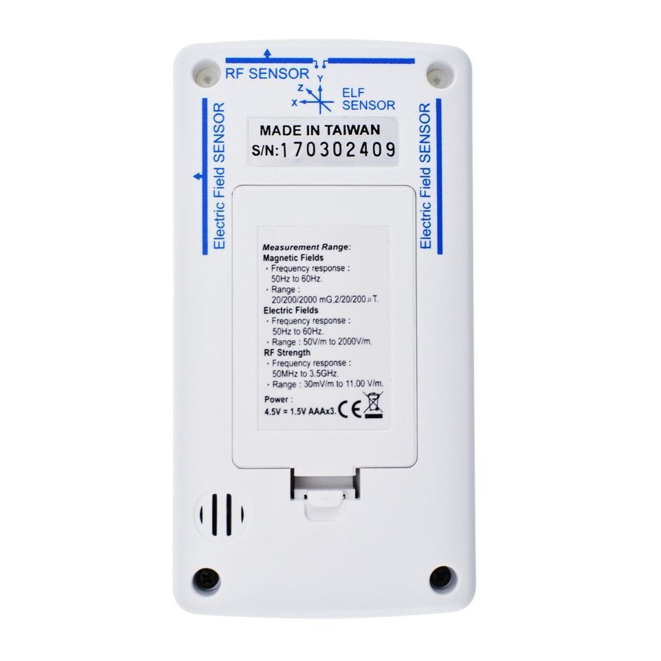 Compact LCD EMF Detector Meter Detects 3 Types of Electromagnetic Radiation