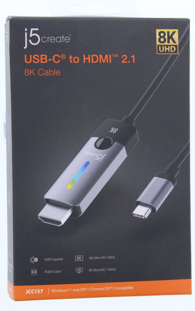 J5 Create USB-C to HDMI 2.1 8K Cable