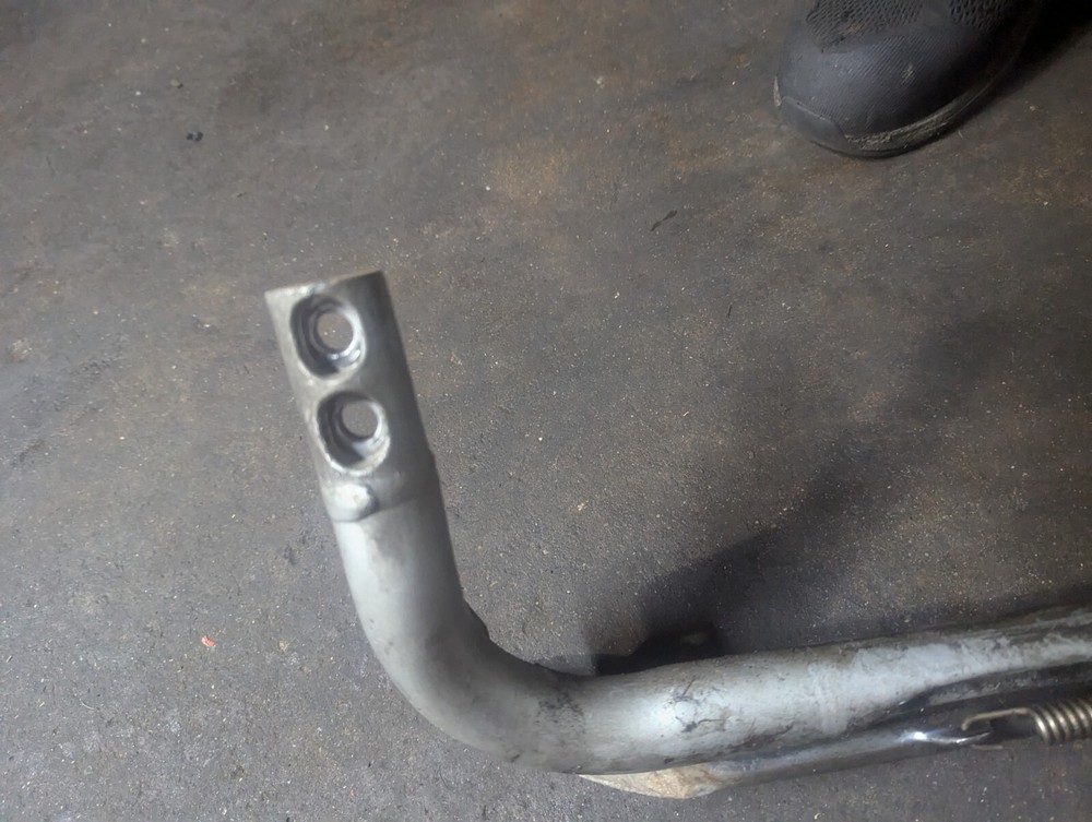 2003 Victory V92 Left Side Bracket Frame Kick Stand Bottom Under 02 01 2002