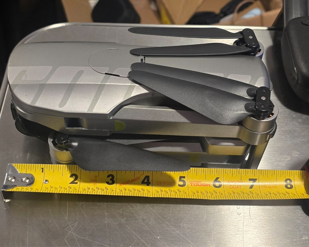 10” Foldable Quadcopter Drone + Remote + 2 Batteries | Untested As-Is | Powers O