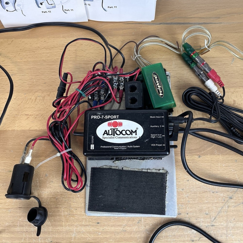 AUTOCOM Pro AVi Kit Motorcycle Audio Communication System Lot Untested As-Is