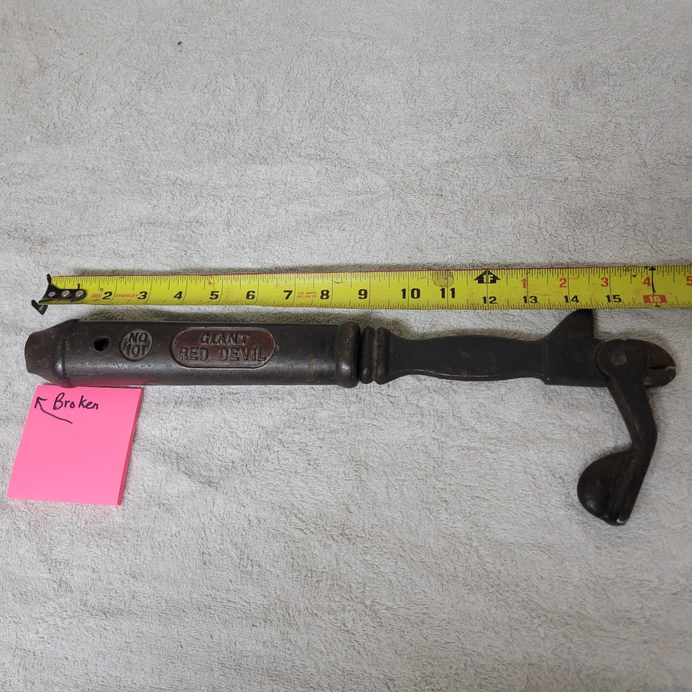 Giant Red Devil No. 101 Extendable Smith& Hemenway Co. USA Nail Puller