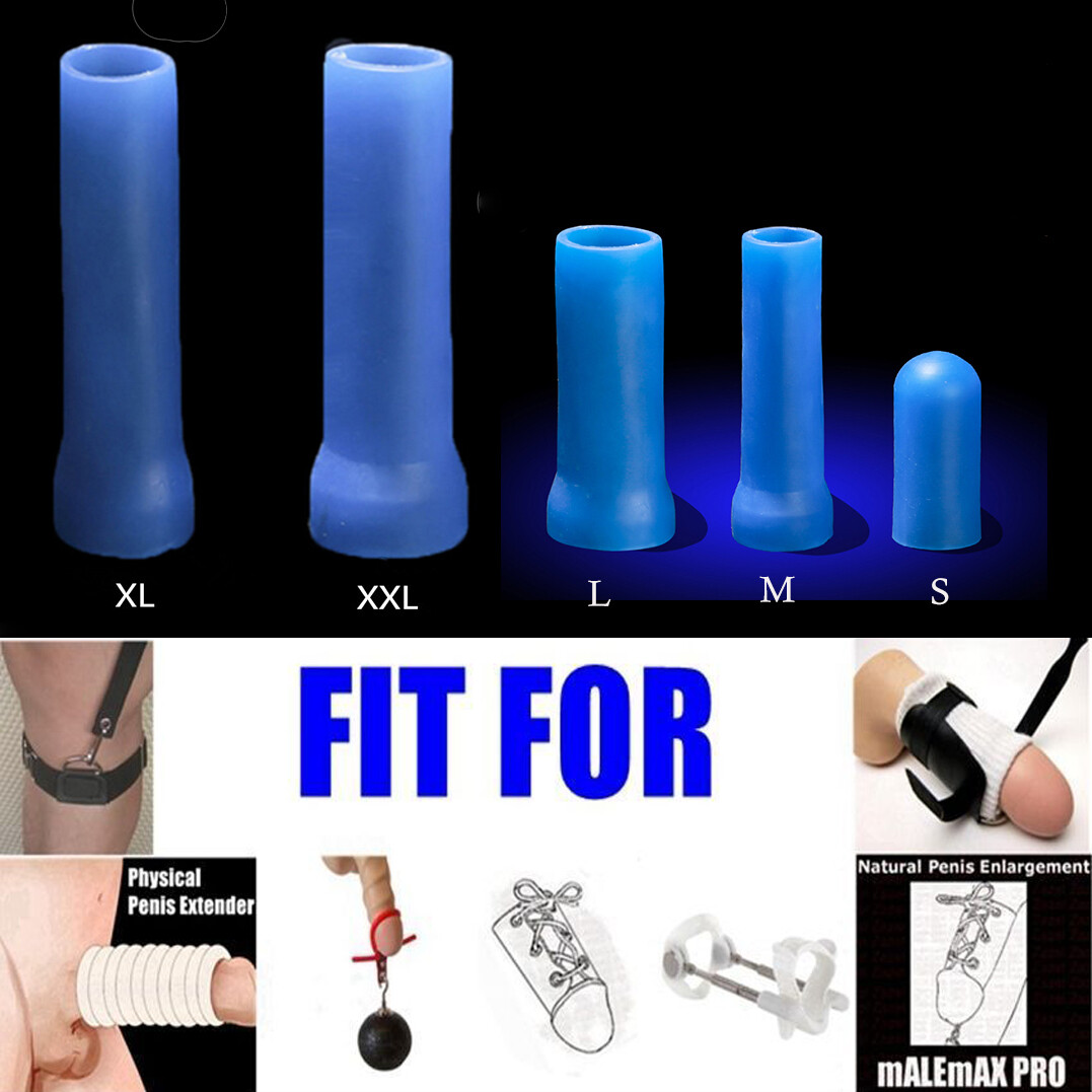 Silicone Sleeve Penis Stretcher Pump ADS Enlargement anti-turtle jelqing S-XXXL