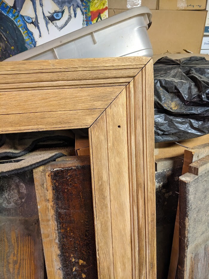 Antique Oak Wall Frame