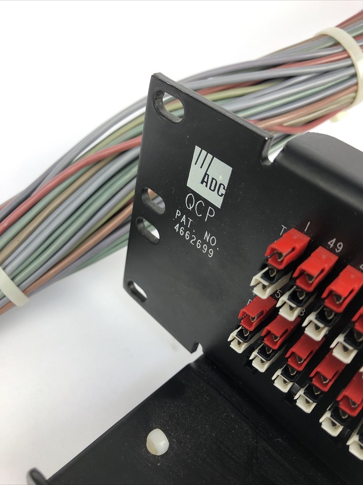 ADC 96 Bantam TT patchbay connected to ADC UP-96NMKII PPC RACKMOUNT PATCHBAY 4