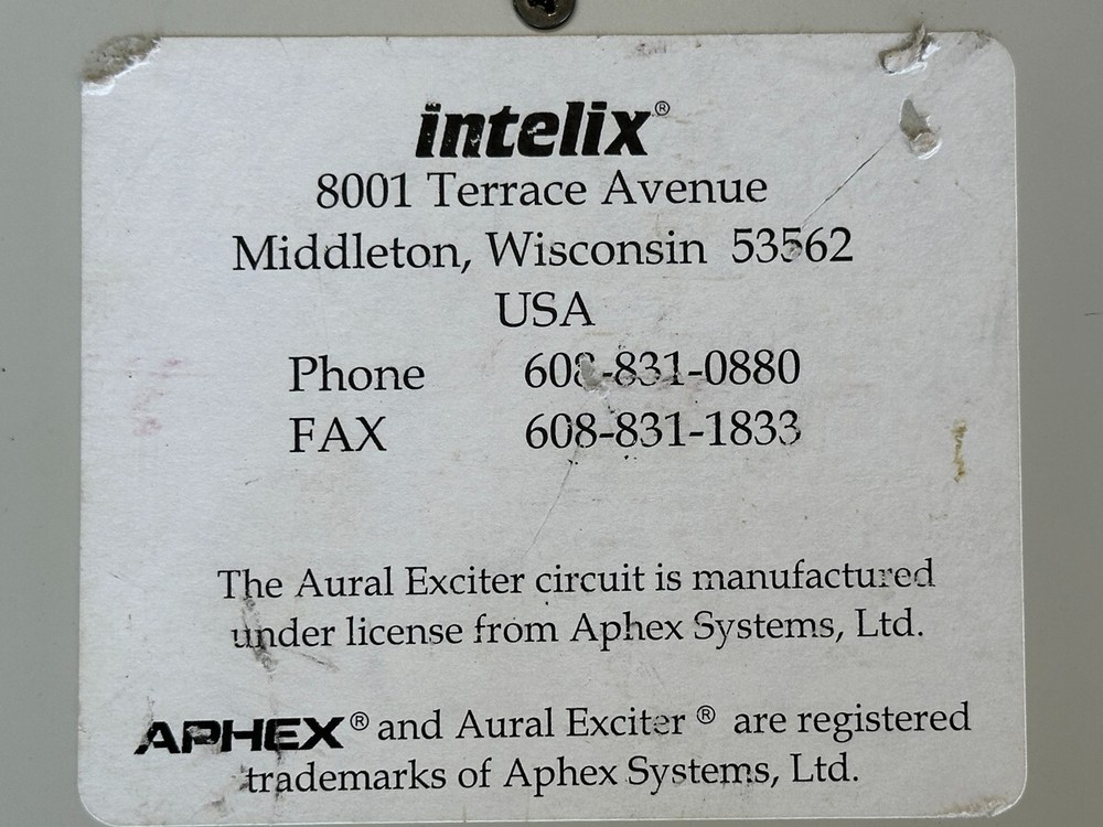 Aphex 4 channel input Mixer w/ Aural Exciter & Limiter - Intelix / RACK MOUNT