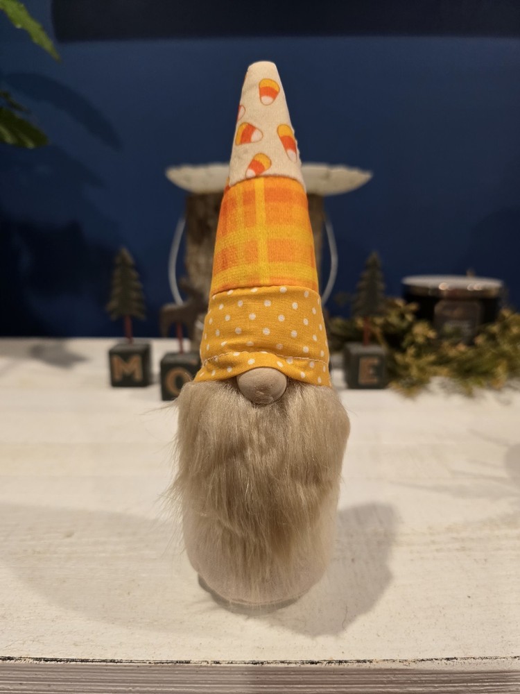 New 8" Fall Halloween Candycorn Gnome With Weighted Bottom