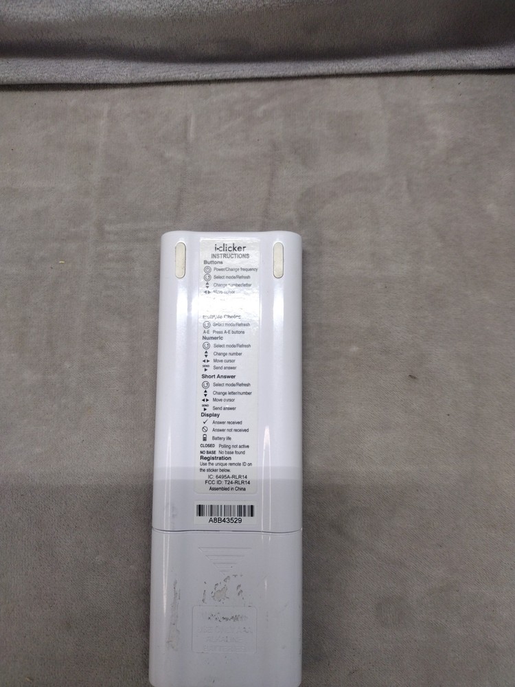 iClicker 2 Classroom Response Student Remote