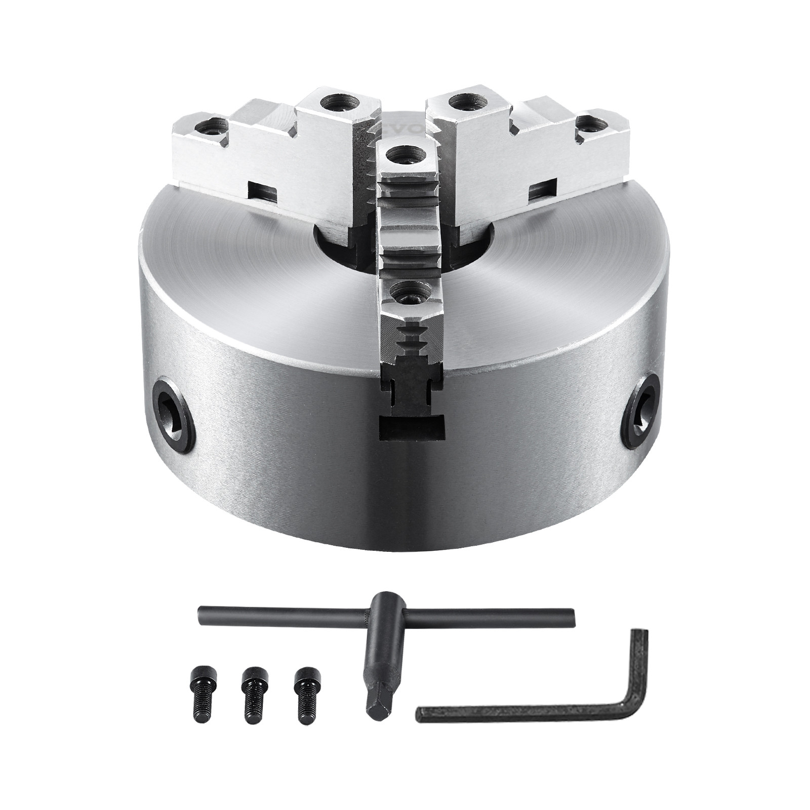 10'' 3-Jaw Lathe Chuck Self-Centering Lathe Chuck for Grinding Drilling