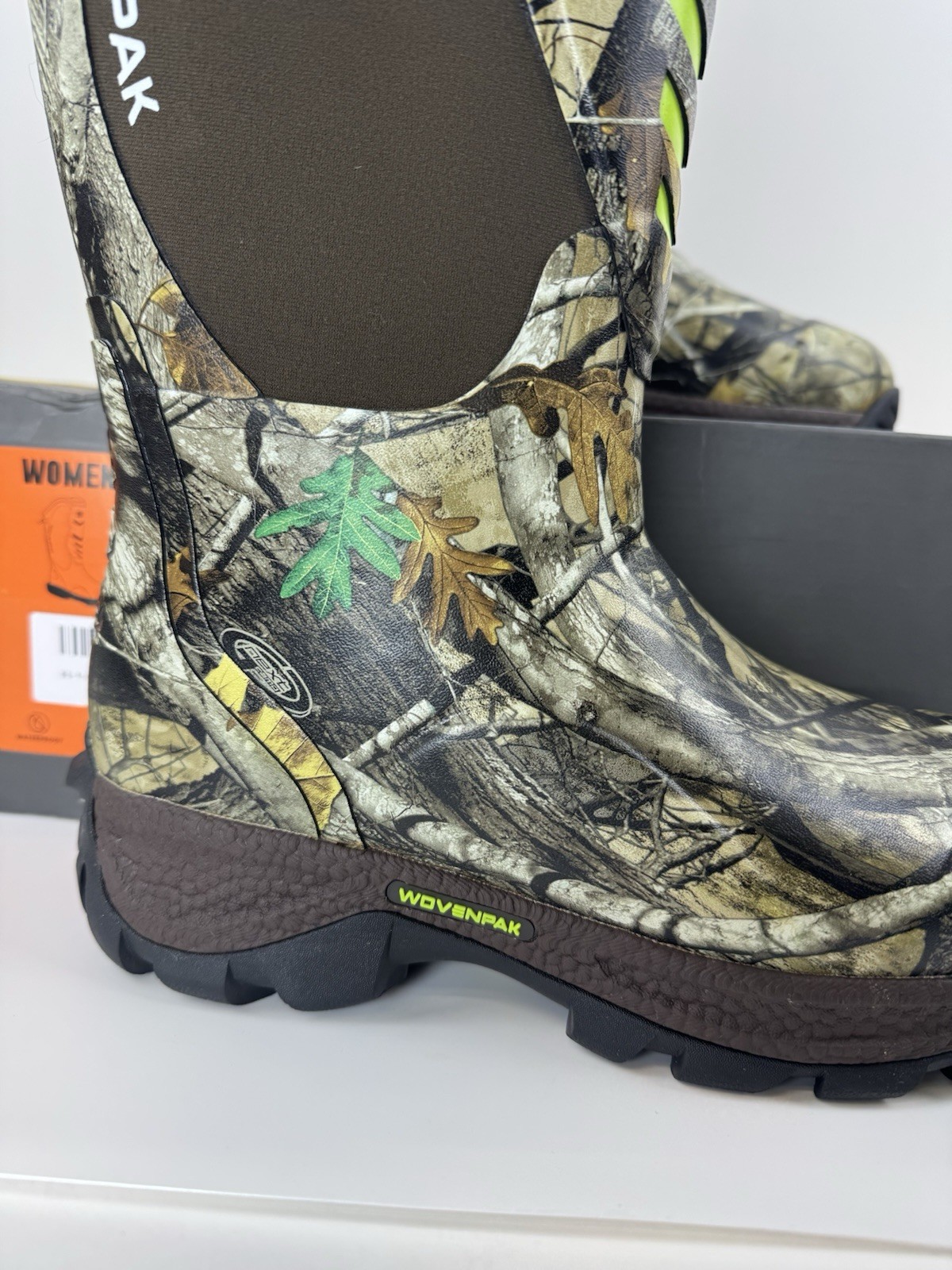 Wovenpak Hunting Boots for Women, Women's Waterproof Rubber Boots Camo Size 9