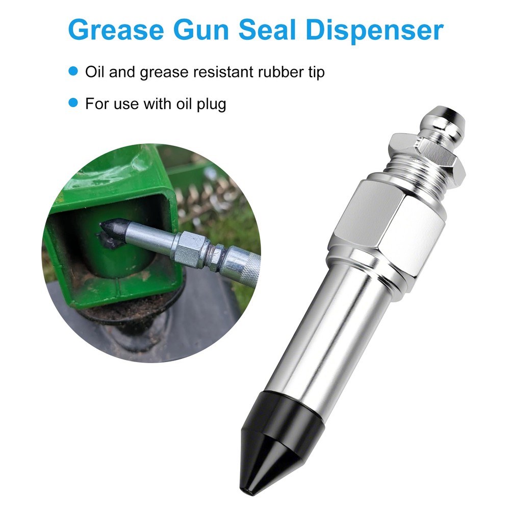 7 pcs Grease Gun Accessory Tool Kit Needle Nozzle Adapter Coupler Tip Dispenser