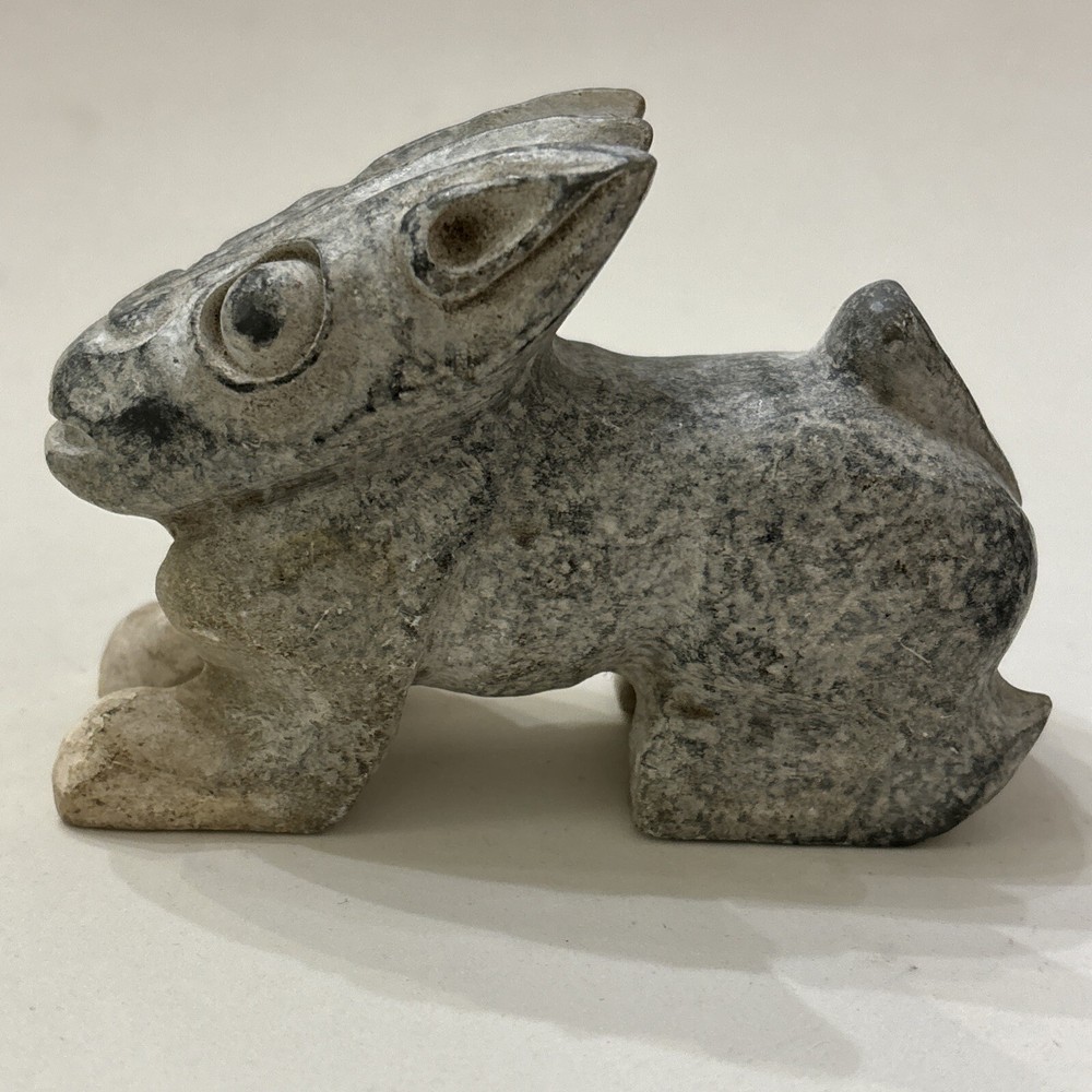 Large Ancient China Hand Carved Jade Rabbit Statue