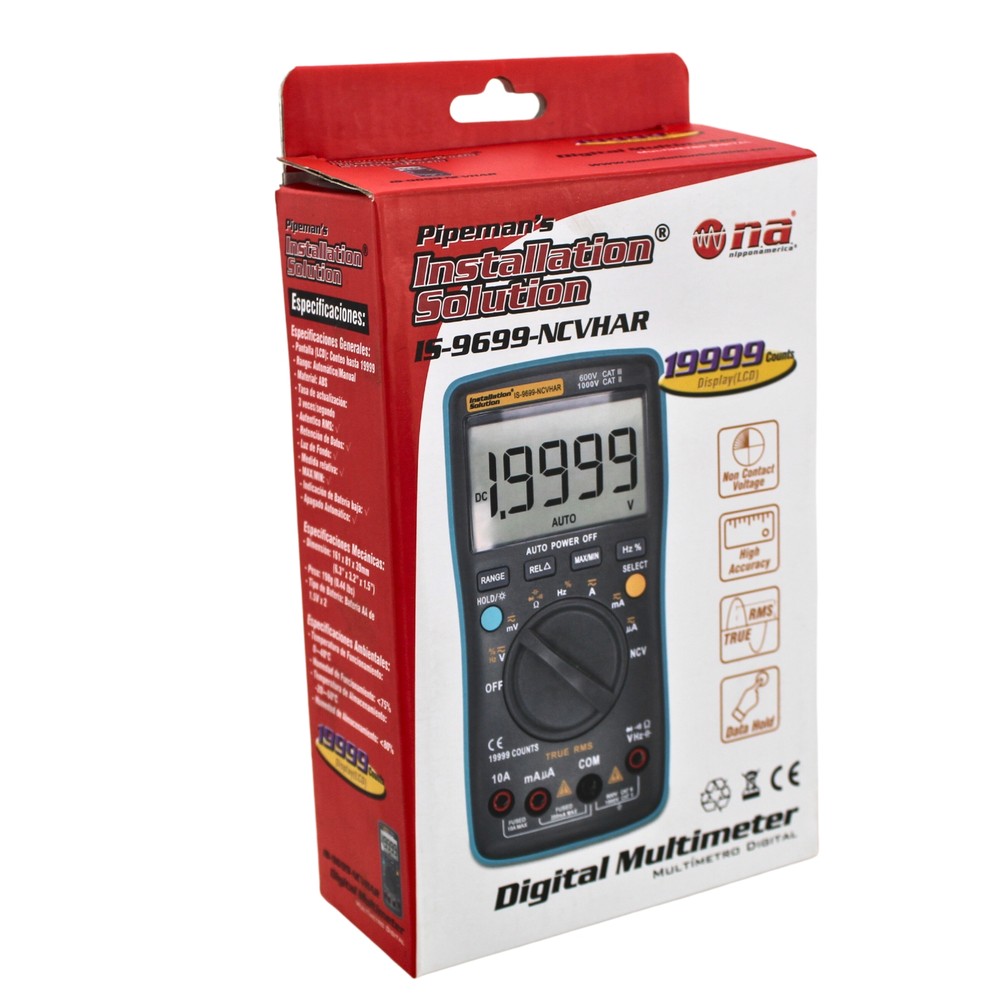 Audiopipe Installation Solution Non-Contact Voltage Digital MultiMeter