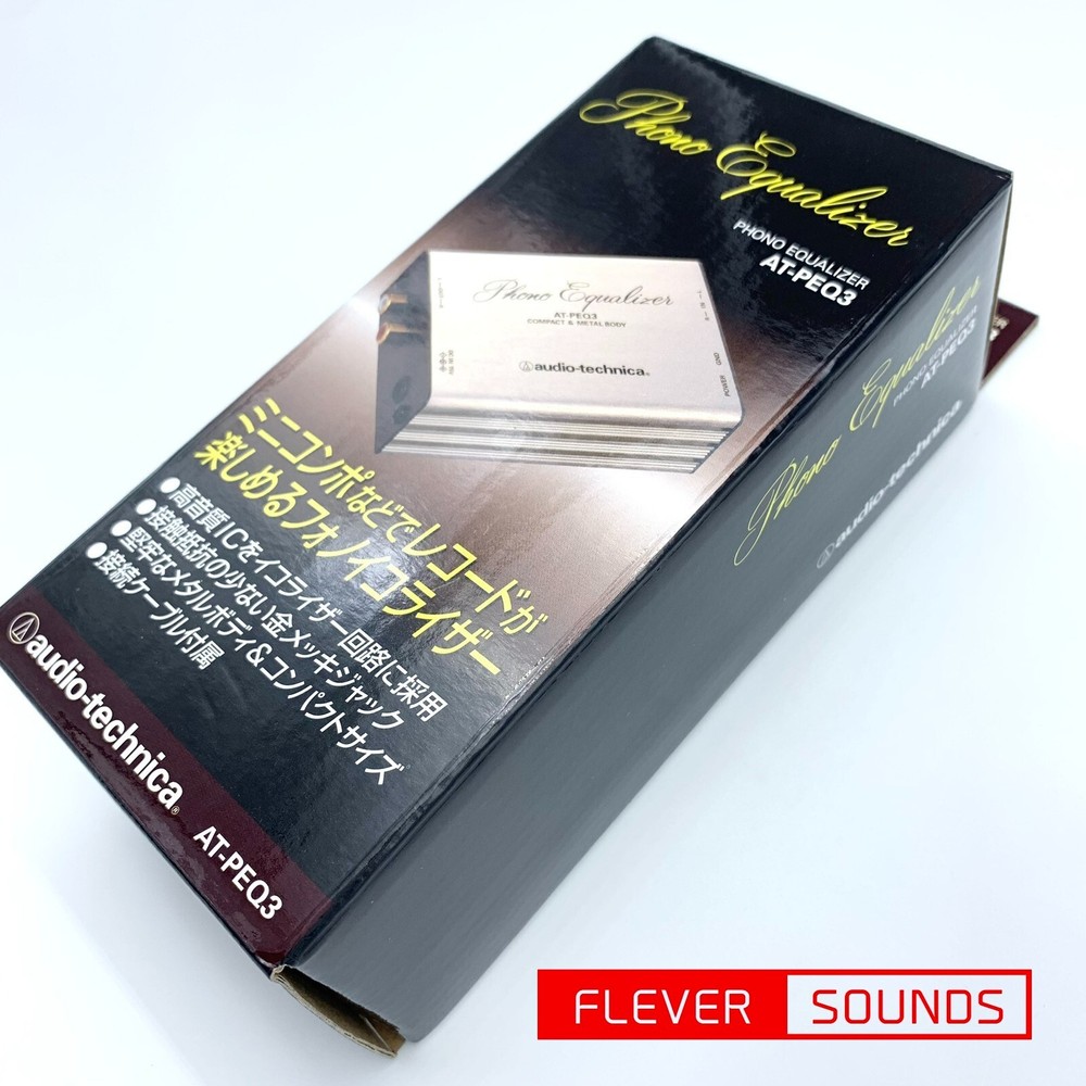 Audio-Technica AT-PEQ3 Phono Preamplifier Equalizer Silver Genuine Article
