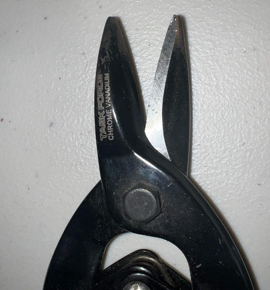 Task Force Aviation Snips - Chrome Vanadium - Yellow/Black Handle - 10”