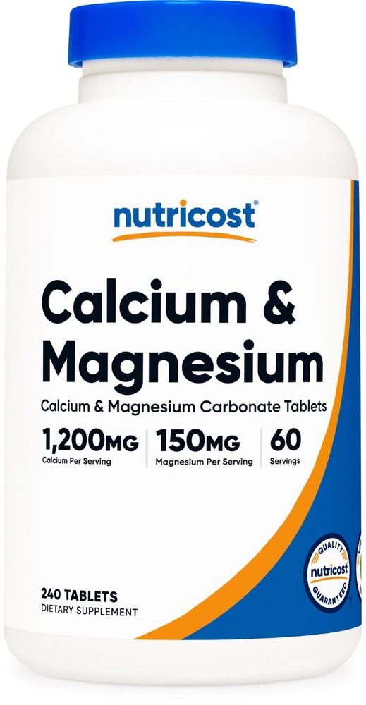 Nutricost Calcium & Magnesium Carbonate 240 Tablets