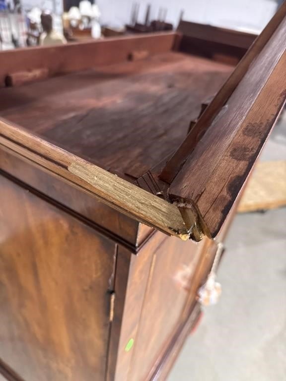 19th Century Ewe Wood Linen Press