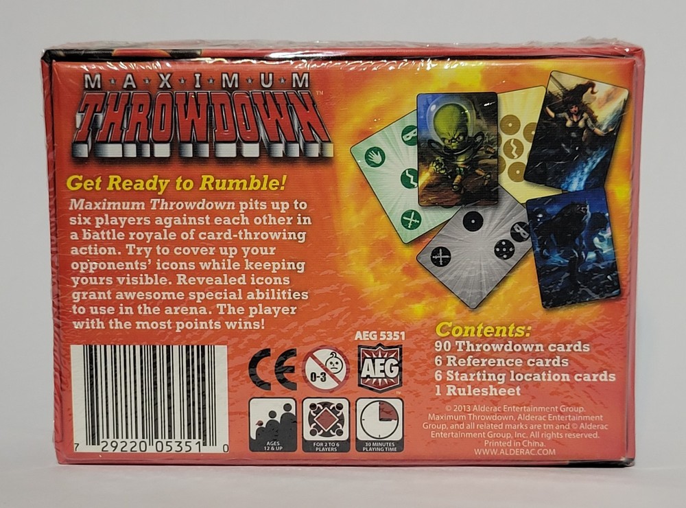 Jason Tagmire's Maximum Throwdown Card Game - New Sealed