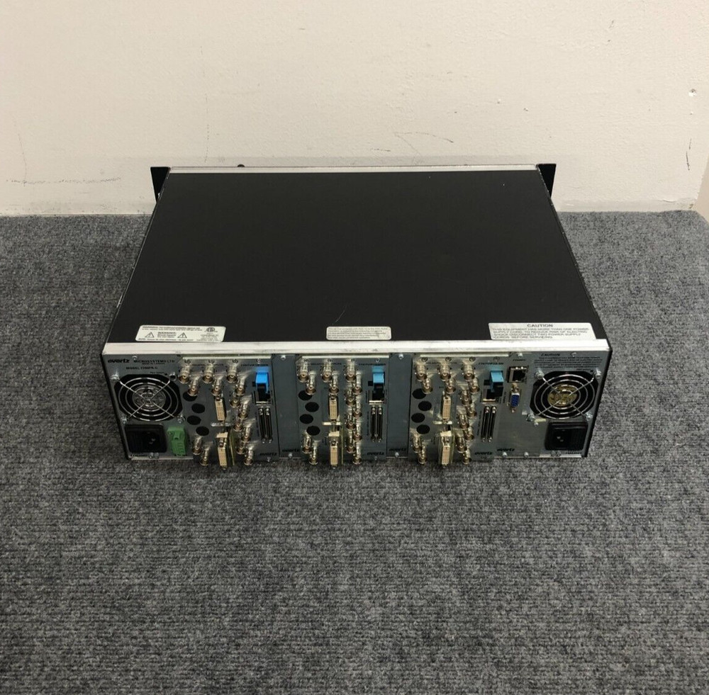 EVERTZ 7700FR-C Multiframe Controller with Modules and Power Cord