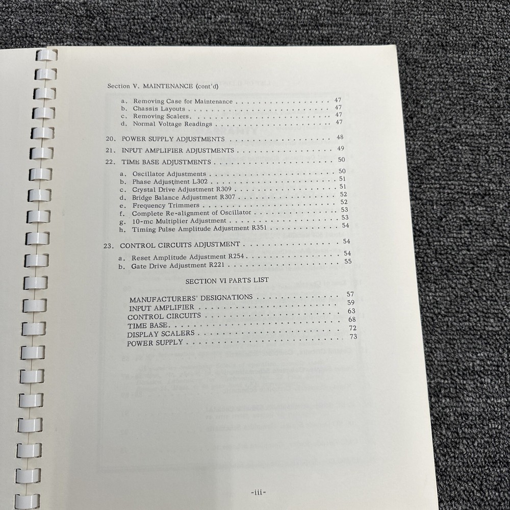 Laboratory For Electronics (L.F.E) 501A Time/Rate Indicator Instruction Manual