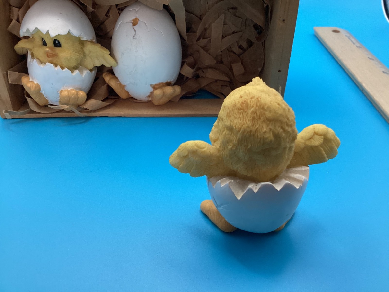 Vintage 1984 Critter Littles Baby Chick Figurine Egg Hatchling for Easter NIB