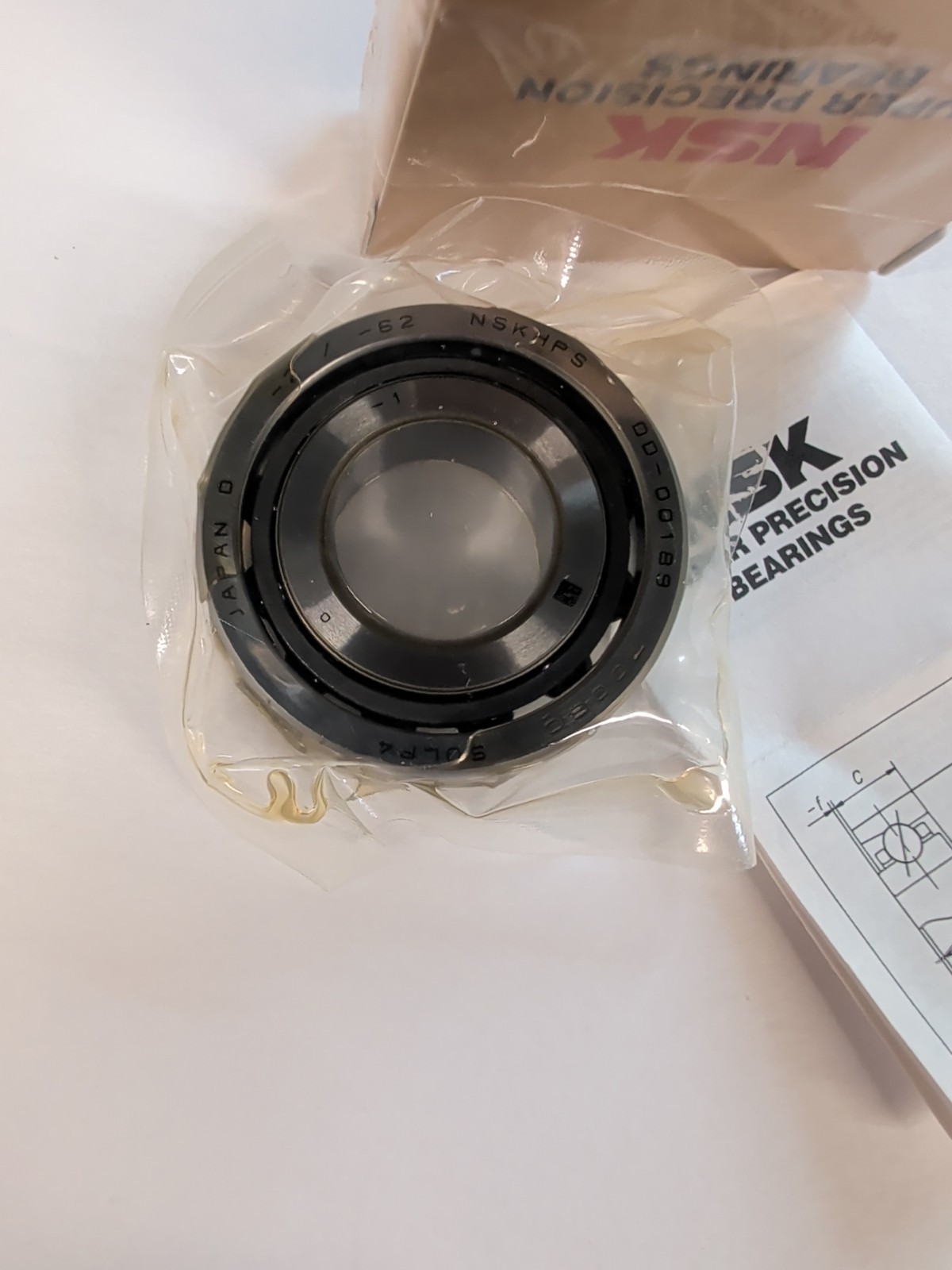 NSK 7003CTYNSULP4 Super Precision Angular Contact Bearing (lot of 2)