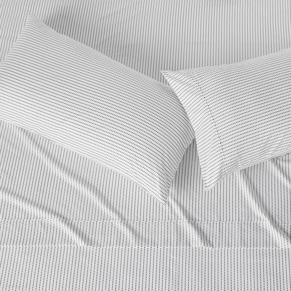 Lightweight Microfiber 4 Piece Bed Sheet Set Plum Printed King