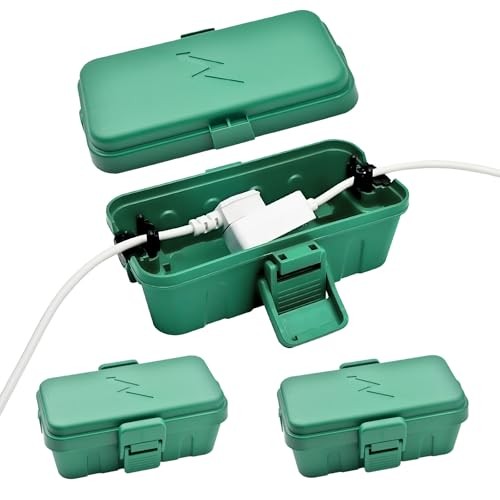 3PCS Small Weatherproof Electrical Connection Box(Inner Green