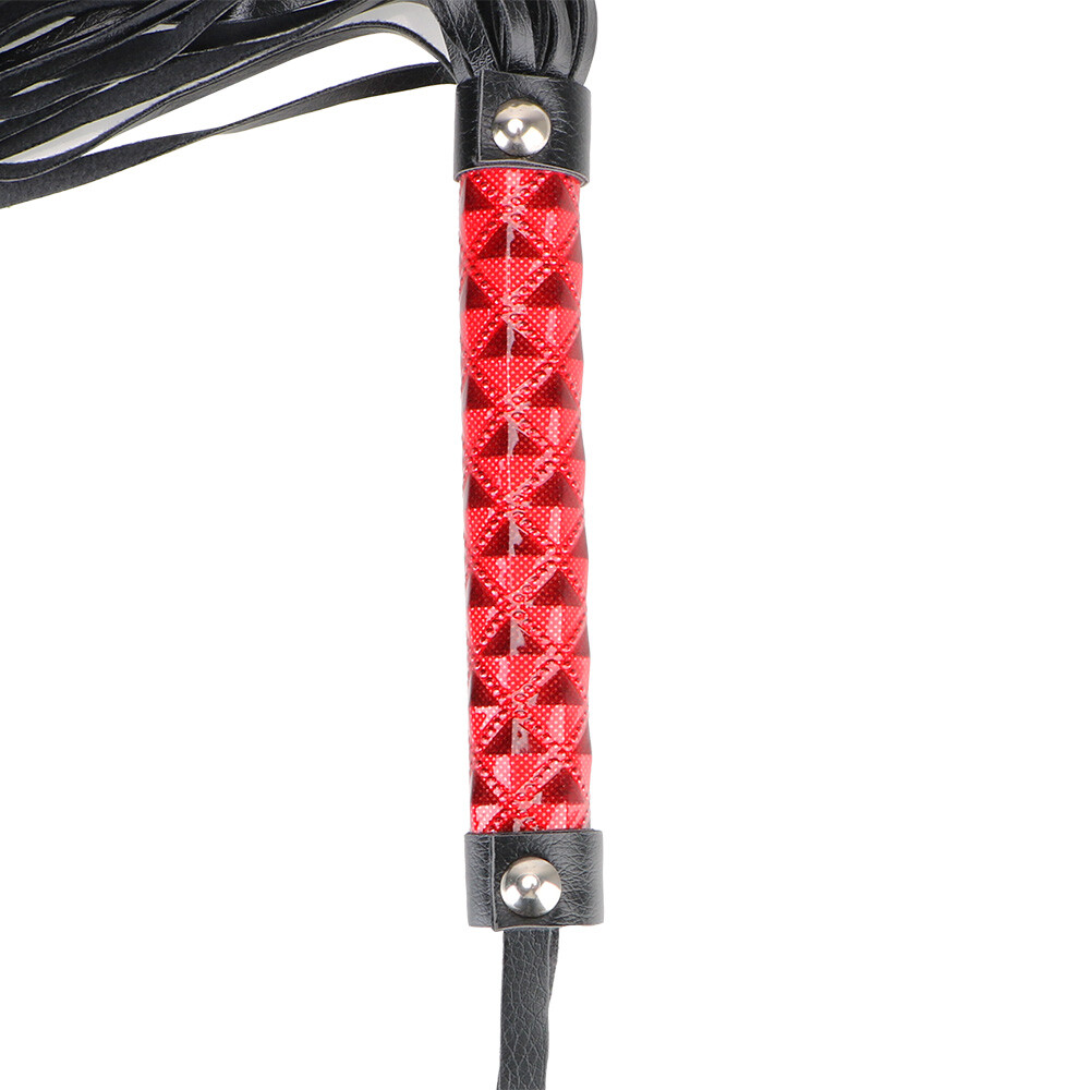 PU Leather Horse Riding Whip Handle Spanking Flogger Crops For Couples Roleplay