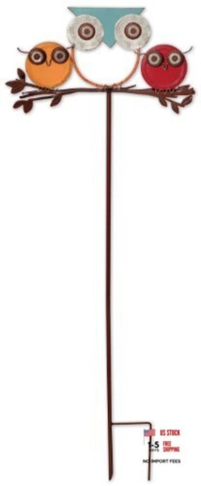 Sunset Vista Designs Owl Found Objects Garden Stake