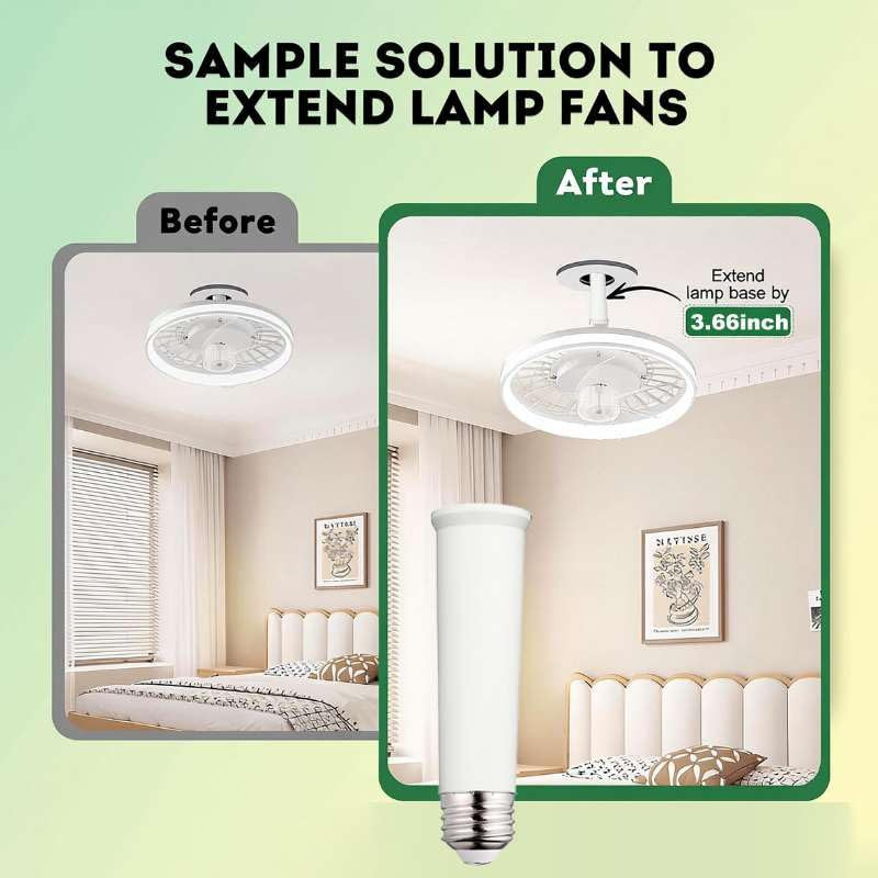 E26 Socket Extender, E26/E27 Light Bulb Socket Extender Standard Medium Base, 4.