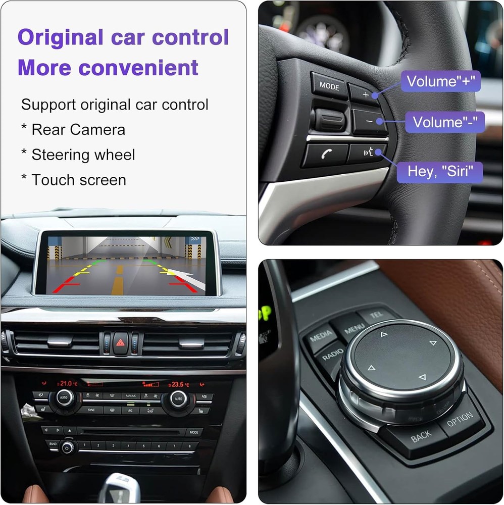 Wireless CarPlay Android Auto Retrofit Kit Decoder Box for BMW NBT 2012-2017 US