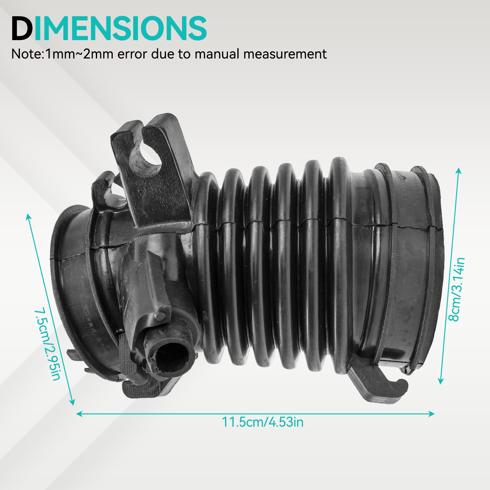 For Honda Civic 2012-2015 1.8L Air Flow Tube Air Cleaner Intake Hose With Clamps