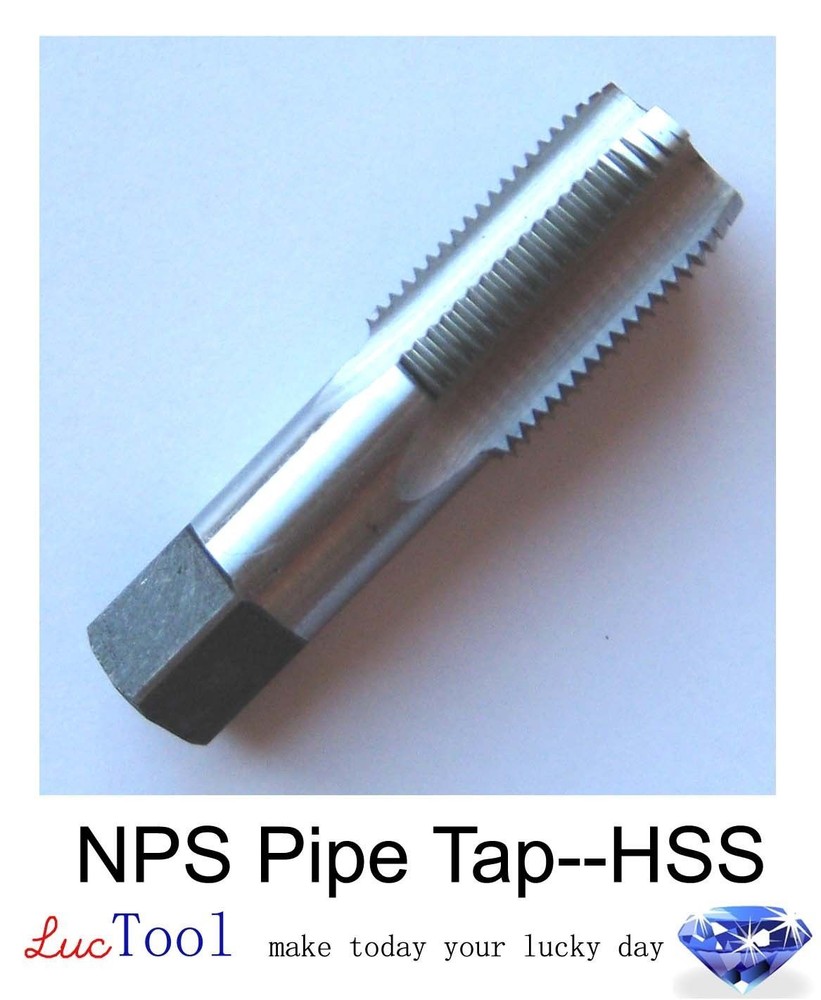 1/2-14 NPS Pipe Tap HSS Straight Pipe Thread Bright Inner Threading Premium