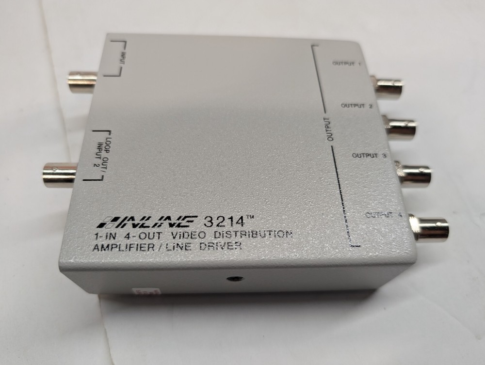 Inline 3214 1-in 4-out Video Distribution Amplifier Line Driver